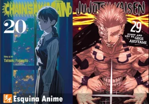 Chainsaw Man y Jujutsu Kaisen dominan listas de manga en NYT