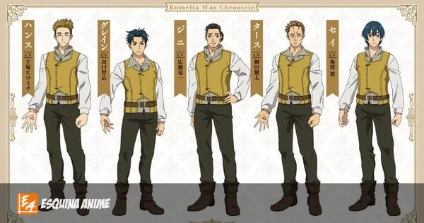 Romelia War Chronicle revela 14 nuevos actores para su anime de octubre