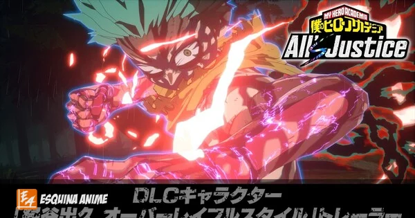 Izuku Midoriya Overlay Full Style llega al juego My Hero Academia: All's Justice